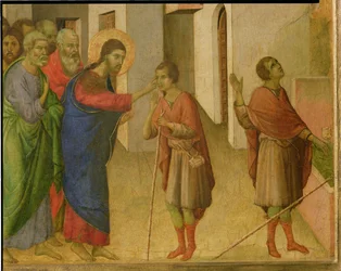 Jesus öffnet die Augen eines Blindgeborenen (Detail)